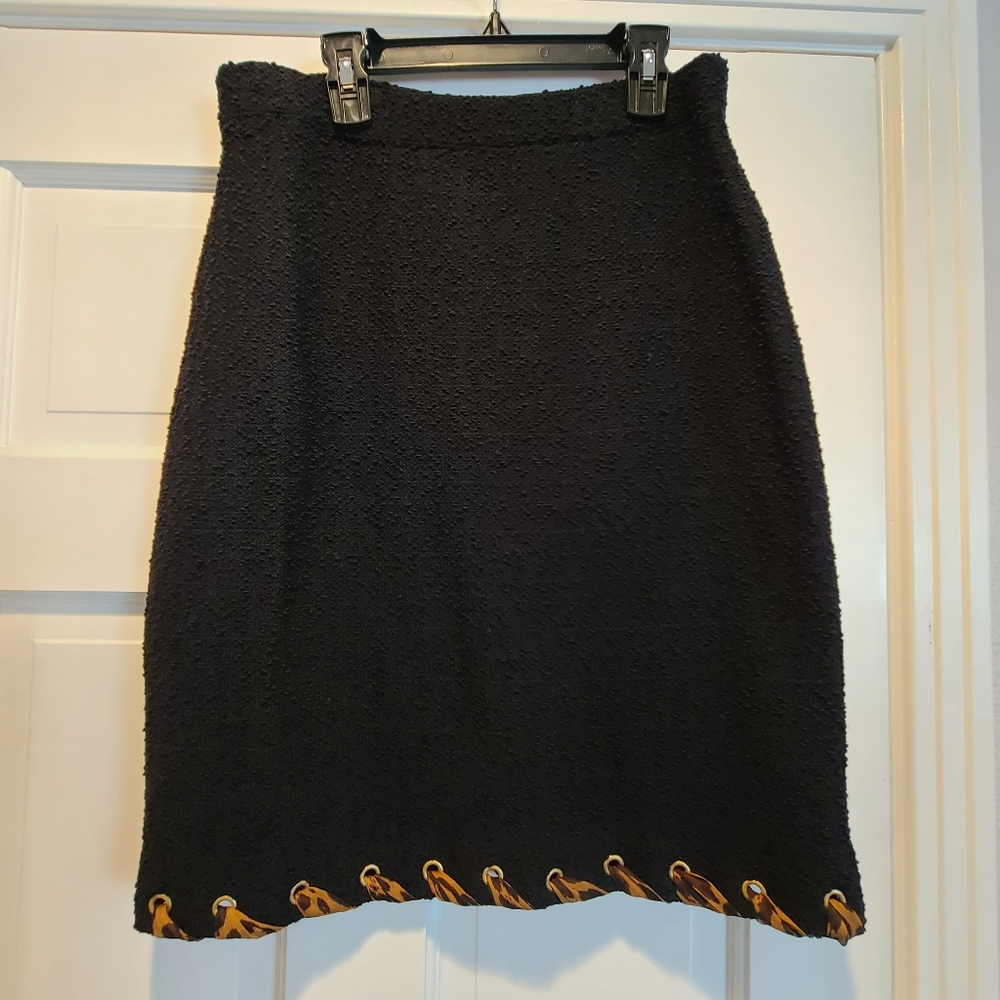 St John Boucle skirt, sz 8-10